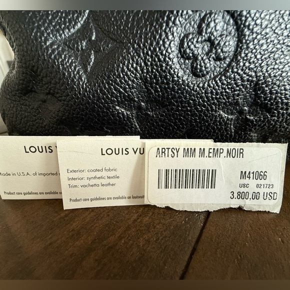 BNWT Authentic LV Empreinte Artsy MM - Black - Picture 14 of 14